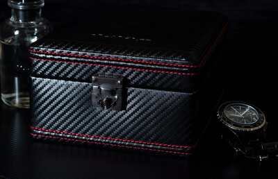 Coffret à montres Friedrich Lederwaren Carbon 32049-2