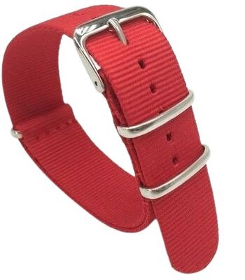 Bracelet Ricardo Nato, nylon, rouge