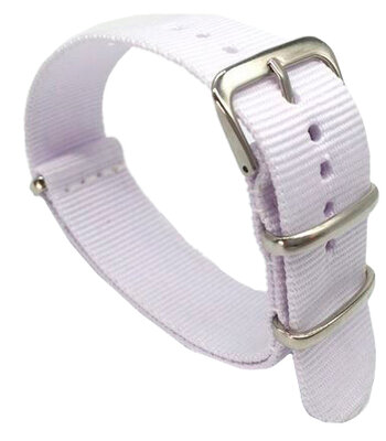 Bracelet en nylon Ricardo Kronplatz, blanc, NATO