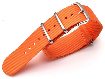 bracelet en nylon Ricardo Kronplatz, orange, NATO