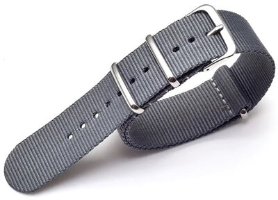 bracelet en nylon Ricardo Kronplatz, gris V1, NATO