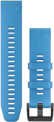 bracelet en silicone Garmin 22mm (pour Garmin Fenix 8/7/6 (47mm), Epix 2 etc.), bleu V1, QuickFit, 010-12740-03