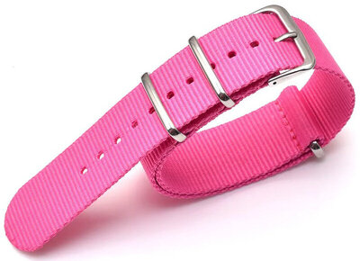 bracelet en nylon Ricardo Kronplatz, rose V2, NATO