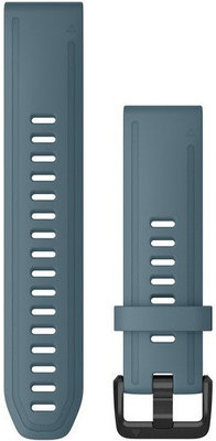 Bracelet en silicone Garmin 20mm (pro Garmin Fenix 8/7S/6S (43mm), aj.), bleu V2, QuickFit