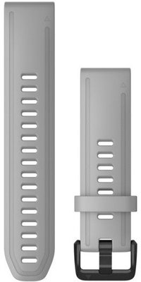 Bracelet en silicone Garmin 20mm (pro Garmin Fenix 8/7S/6S (43mm), aj.), gris V5, QuickFit