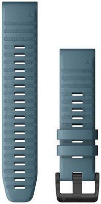 Bracelet en silicone Garmin 22mm (pour Garmin Fenix 8/7/6 (47mm), Epix 2 etc.), bleu V5, QuickFit, 010-12863-03
