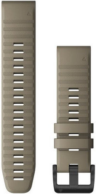 Bracelet en silicone Garmin 22mm (pro Garmin Fenix 8/7/6 (47mm), Epix 2 aj.), beige, QuickFit