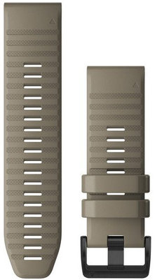 Bracelet en silicone Garmin 26mm (pour Garmin Fenix 8/7X/6X (51mm), Tactix etc.), beige V1, QuickFit, 010-12864-02