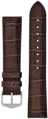 bracelet en cuir Hirsch Duke L 01028010-2, marron, longueur L, Quick Release