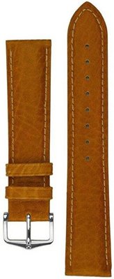 bracelet en cuir Hirsch Camelgrain Pro Skin L 01009010-2, marron, veau, longueur L, Quick Release
