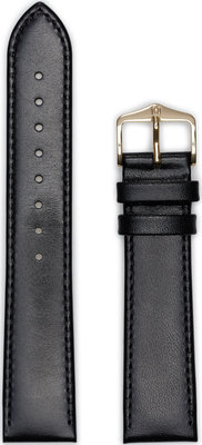 bracelet en cuir Hirsch Osiris L 03475050-1, noir, veau, longueur L, Quick Release