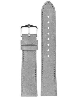 bracelet en cuir Hirsch Osiris L 03433030-2, gris, cuir de veau, longueur L, Quick Release