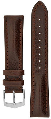 bracelet en cuir Hirsch Lucca L 04902010-2, marron, cuir de veau, longueur L, Quick Release