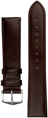 bracelet en cuir Hirsch Osiris L 03475010-2, marron, veau, longueur L, Quick Release