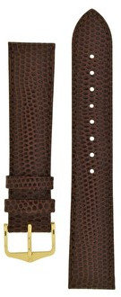 bracelet en cuir Hirsch Rainbow L 12322610-1, marron, veau, longueur L, Quick Release