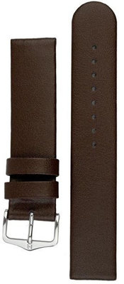 bracelet en cuir Hirsch Scandic L 17872010-2, marron, peau de veau, longueur L, Quick Release