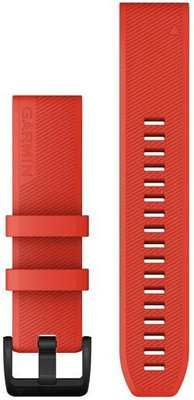 Bracelet en silicone Garmin 22mm (pro Garmin Fenix 8/7/6 (47mm), Epix 2 aj.), rouge V1, QuickFit