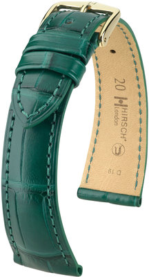 Bracelet en cuir vert Hirsch London M 04307149-1 (cuir d'alligator) Hirsch selection