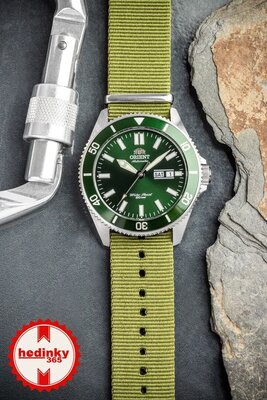 bracelet en nylon Ricardo Kronplatz, vert, NATO