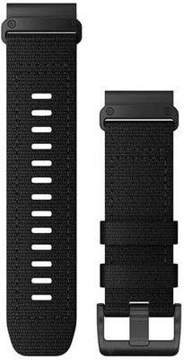 bracelet en nylon Garmin 26mm (pour Garmin Fenix 8/7X/6X (51mm), Tactix etc.), noir, QuickFit, 010-13010-00