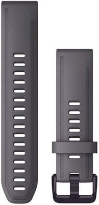 Bracelet en silicone Garmin 20mm, Shale Grey, Quick Fit, 010-13011-00