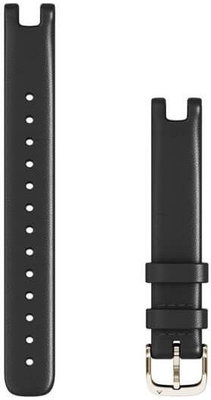 Bracelet en cuir Garmin 14mm (pro Lily), noir V2