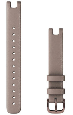 Bracelet en cuir Garmin 14mm (pro Lily), brun V1