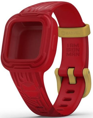Bracelet en plastique Garmin (pro Vívofit junior 3), rouge, Marvel, Iron Man
