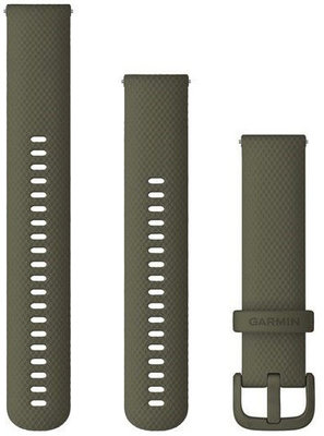 Bracelet en silicone Garmin 20mm (Venu, Venu Sq, Venu 2 plus aj.), vert V1, Quick Release