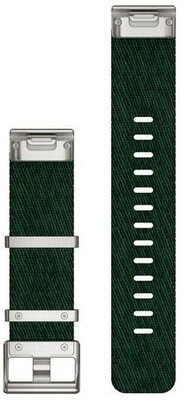bracelet en nylon Garmin 22mm (pour Garmin Fenix 8/7/6 (47mm), Epix 2 etc.), vert, QuickFit, 010-13008-00