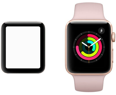 Verre de protection 3D Mosh Tempered Glass Protector 0.5mm pour Apple Watch Series 3 42mm