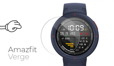 Verre de protection Mosh Tempered Glass Protector 0.3mm pour Amazfit Verge