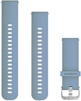 Bracelet en silicone Garmin 20mm (pro Venu, Venu Sq, Venu 2 Plus aj.), bleu V1, Quick Release + partie étendue
