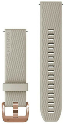 Bracelet en silicone Garmin 20mm (pour Venu, Venu Sq, Venu 2 plus etc.), beige, Quick Release, 010-13114-02