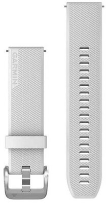 Bracelet en silicone Garmin 20mm (pour Venu Sq, Venu 2 plus etc.), blanc, Quick Release, 010-13114-01