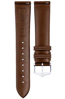 Bracelet en caoutchouc Hirsch Hevea L 40458815-2, marron, caoutchouc naturel, longueur L, Quick Release