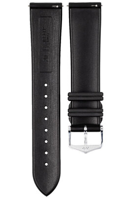 Bracelet en caoutchouc Hirsch Hevea L 40458850-2, noir, caoutchouc naturel, longueur L, Quick Release