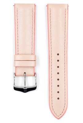 Bracelet en caoutchouc Hirsch Lindsey M 0922302122-2, beige/rose, caoutchouc naturel, longueur M, Quick Release