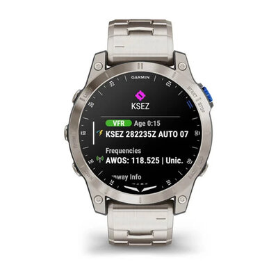 Garmin D2 Mach 1, Vented Titanium Bracelet (+ bracelet de rechange)