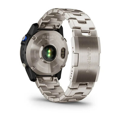 Garmin D2 Mach 1, Vented Titanium Bracelet (+ bracelet de rechange)
