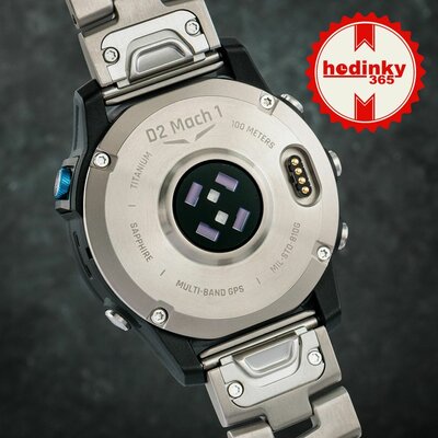 Garmin D2 Mach 1, Vented Titanium Bracelet (+ bracelet de rechange)