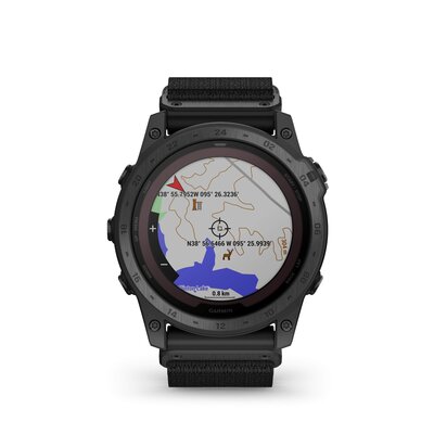 Garmin Tactix 7 PRO Solar Sapphire Ballistics Edition Bracelet nylon noir (+ bracelet de remplacement)
