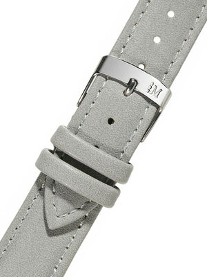 Bracelet en cuir Morellato Trend 5050C47.093 S, gris, matériau recyclé, Quick Release