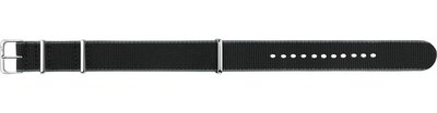 bracelet textile Morellato Band 3972A74.806 M, noir, NATO
