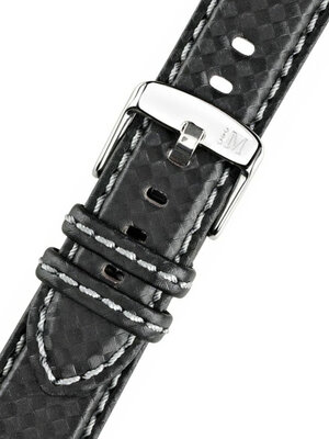 Bracelet en cuir Morellato Biking 3586977.891 M, noir, cuir écologique