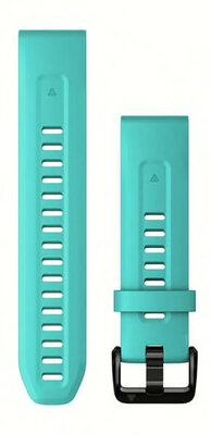 Bracelet en silicone Garmin 20mm (pro Garmin Fenix 8/7S/6S (43mm), aj.), bleu V1, QuickFit