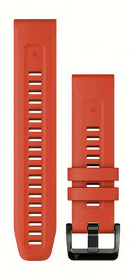bracelet en silicone Garmin 22mm (pour Garmin Fenix 8/7/6 (47mm), Epix 2 etc.), rouge V3, QuickFit, 010-13111-04