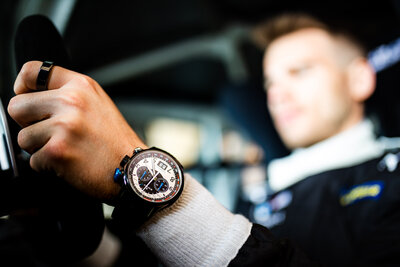 Edox Chronorally Chronograph 38001-tinnbu-bn BMW Limited Edition 2000pcs (+ bracelet de rechange)
