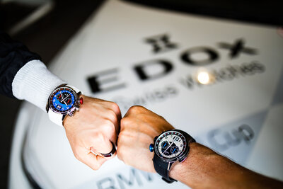 Edox Chronorally Chronograph 38001-tinnbu-bn BMW Limited Edition 2000pcs (+ bracelet de rechange)