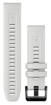 bracelet en silicone Garmin 22mm (pour Garmin Fenix 8/7/6 (47mm), Epix 2 etc.), blanc V1, QuickFit, 010-13123-00